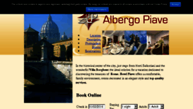 What Albergopiave.it website looked like in 2016 (8 years ago)