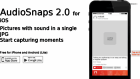 What Audiosnaps.com website looked like in 2016 (8 years ago)