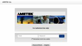 What Amefex.ametek.com website looked like in 2016 (8 years ago)