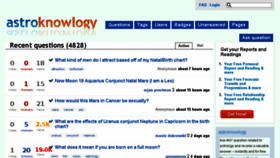 What Astroknowlogy.com website looked like in 2016 (8 years ago)