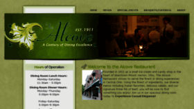 What Alcoverestaurant.com website looked like in 2016 (8 years ago)