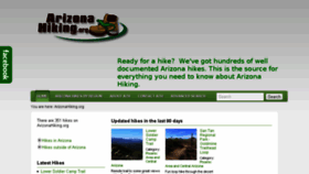 What Arizonahiking.org website looked like in 2016 (8 years ago)