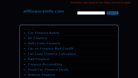 What Allfinanceinfo.com website looked like in 2016 (8 years ago)