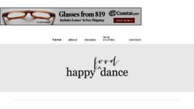 What Ahappyfooddance.com website looked like in 2016 (8 years ago)