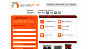 What Auctionraptor.com website looked like in 2016 (8 years ago)