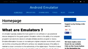 What Androidemulator.in website looked like in 2016 (8 years ago)