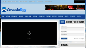 What Arcadekey.com website looked like in 2016 (8 years ago)