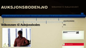 What Auksjonsboden.no website looked like in 2016 (8 years ago)