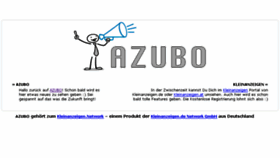 What Azubo.de website looked like in 2016 (8 years ago)
