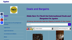 What Agates.com website looked like in 2016 (8 years ago)