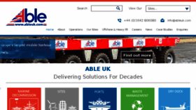 What Ableuk.com website looked like in 2016 (8 years ago)