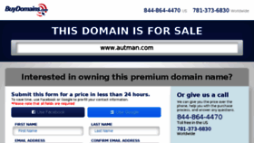 What Autman.com website looked like in 2016 (8 years ago)