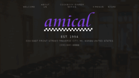 What Amical.com website looked like in 2016 (8 years ago)