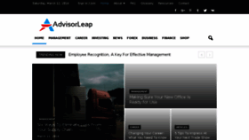 What Advisorleap.com website looked like in 2016 (8 years ago)