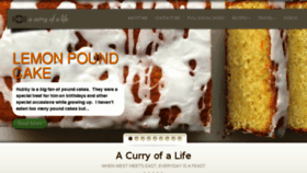What Acurryofalife.com website looked like in 2016 (9 years ago)