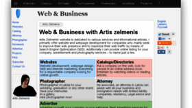 What Artiszelmenis.lv website looked like in 2016 (8 years ago)