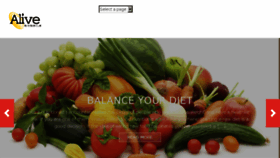 What Alivenutritionclub.com website looked like in 2016 (8 years ago)