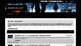 What Aimbot.org website looked like in 2016 (8 years ago)