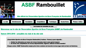 What Asbf-rambouillet.fr website looked like in 2016 (8 years ago)