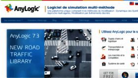 What Anylogic.fr website looked like in 2016 (8 years ago)