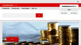 What Akbank.de website looked like in 2016 (9 years ago)