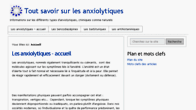 What Anxiolytiques.net website looked like in 2016 (8 years ago)