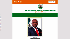 What Akwaibomstate.gov.ng website looked like in 2016 (8 years ago)