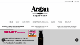 What Arganliquidgold.co.uk website looked like in 2016 (8 years ago)