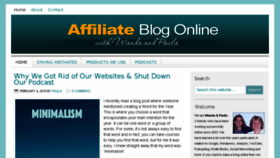 What Affiliateblogonline.com website looked like in 2016 (8 years ago)