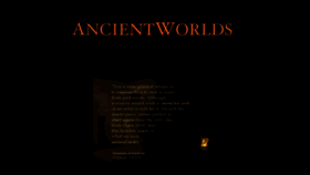 What Ancientworlds.net website looked like in 2016 (8 years ago)
