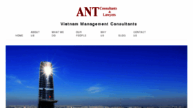 What Antconsult.vn website looked like in 2016 (8 years ago)