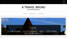 What Atravelbroad.com website looked like in 2016 (8 years ago)