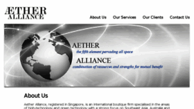What Aetheralliance.com website looked like in 2016 (8 years ago)