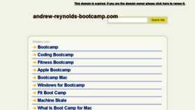 What Andrew-reynolds-bootcamp.com website looked like in 2016 (8 years ago)