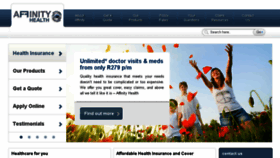 What Affinityhealth.co.za website looked like in 2016 (8 years ago)