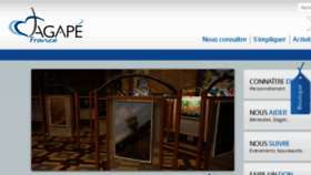 What Agapefrance.org website looked like in 2016 (8 years ago)
