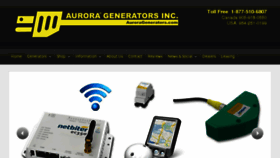 What Auroragenerators.com website looked like in 2016 (8 years ago)