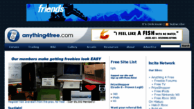 What Anything4free.com website looked like in 2016 (8 years ago)