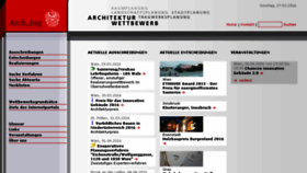 What Architekturwettbewerb.at website looked like in 2016 (8 years ago)