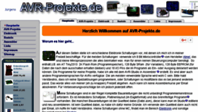 What Avr-projekte.de website looked like in 2016 (8 years ago)