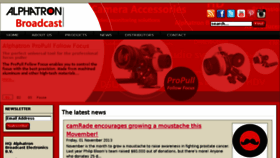What Alphatron.tv website looked like in 2016 (10 years ago)