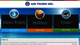 What Airtoursinc.com website looked like in 2016 (8 years ago)