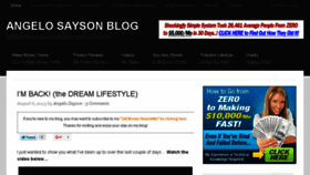 What Angelosayson.com website looked like in 2016 (8 years ago)