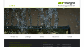 What Altundkollegen.de website looked like in 2016 (8 years ago)