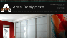 What Arksdesigners.com website looked like in 2016 (8 years ago)