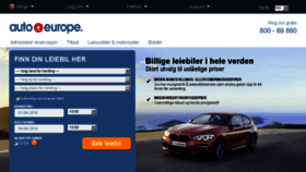 What Autoeurope.no website looked like in 2016 (8 years ago)