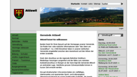 What Attiswil.ch website looked like in 2016 (8 years ago)