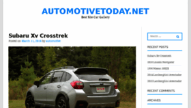 What Automotivetoday.net website looked like in 2016 (8 years ago)