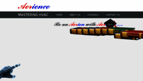 What Aerience.com website looked like in 2016 (8 years ago)