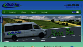What Adriabus.pl website looked like in 2016 (8 years ago)